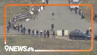Immigrant rights groups protest against proposed ICE facility
