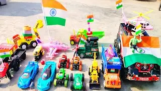Sari gadiya tiranga 🇮🇳 laga k tayar ho gayi h 😻 Rally me jane k 🚗🏎️🚜🚘🚁 #cars #aeroplane #tractor