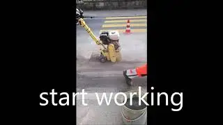 Removing Road Markings With The Airtec Roto Tiger RT 2500