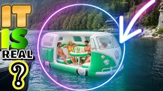 Ride the Waves in Style  Inflatable VW Bus Lake Floats for Summer Fun!