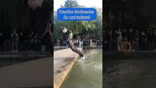 Ancient Chinese Water Walking technique! Man Jumps on Water Like Anime! #travel #magic #unbelievable
