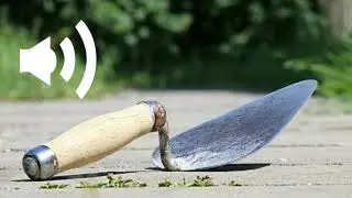 sound of trowel stirring cement