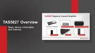 TAS5827 Amplifier: High-Efficiency Audio for Smart Speakers