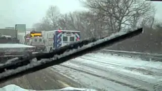 Truck over Guard Rail
