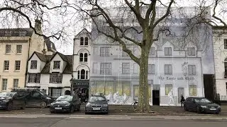 Eagle and Child Trompe l'Oeil Foredrop, Oxford, December 15th 2024
