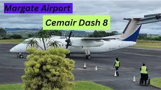 MARGATE AIRPORT - CEMAIR DASH 8 l Arrival and departure