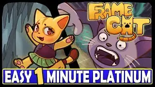 Easy 1 Minute Platinum Game PS4, PS5 - Frame Cat Quick Trophy Guide