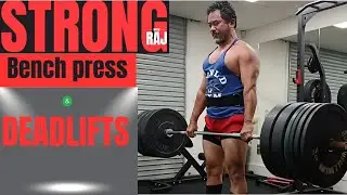 Deadlifts.Mute video due to copyright gym music. #strongwithraj