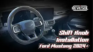 How to install a Ford Mustang 2024+ Real Carbon Fiber Shift Knob｜Revesol