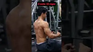 V Shape Back Workout💪 #shorts