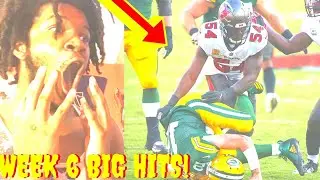 NFL REACTION BIGGEST HITS OF WEEK 6 *BEST WEEK YET*