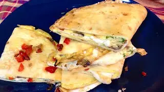 CHEESY MUSHROOM OMELETTE WRAPS IN JUST 5 MINUTES | EASY EGG MUSHROOM RECIPE