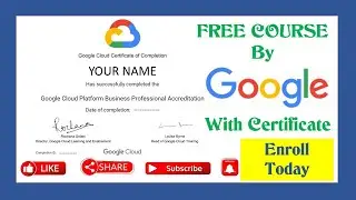 Google Cloud Free Certification Course | Google Skill Shop  | Free Online Course By Google || Enroll