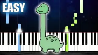 Like A Dino! - EASY Piano Tutorial by PlutaX