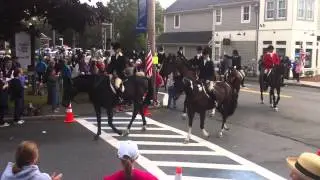 Parade of Myopia Hunt Club horses in Hamilton, MA
