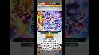 DB Legends - Ultimate Limit Break!! True Ultra Instinct Guaranteed Sparking Ticket Summons