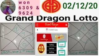 #granddragonlotto4d #02.12.2020 grand dragon lotto 4d prediction numbers,carta,tips