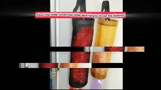 Plastic Bags Organizer 🔥 Wall Mount Grocery Bag Holder | Kitchen Hack
