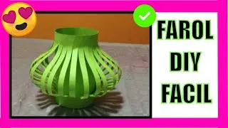 Farol o portavelas fácil y económico Candleholder easy and economical