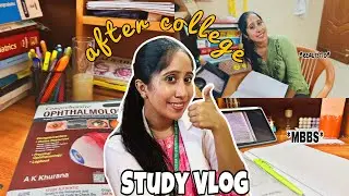 after college &ldquo;Study Vlog&rdquo;🙇&zwj;♀️ |Malayalam Vlog |Medico |@silpa_viswanathan  #studyvlog #study