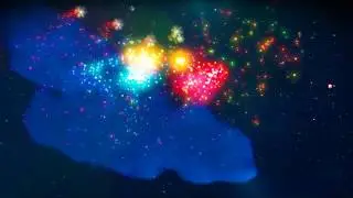 Ein frohes neues Jahr 2020 aus einer fernen Galaxie