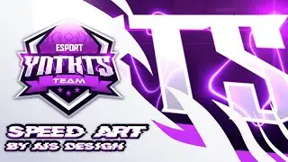 SPEED ART - Esport YNTKTS Team Text Logo Design #speedart #speeddrawing