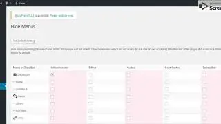 Hide Menu According User Roles