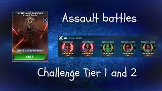 Secrets and Shadows Assault Battle Challenge Tier 1 and 2 with Great Mothers
