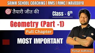 SAINIK SCHOOL MATHS CLASS 6 | Geometry (Part 1) | MATHS IS EASY
