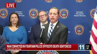 LIVE: Man convicted in death of Fountain Police Officer sentenced to 132 years in prison