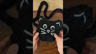 cardboard loom woven black cat bag 🐈&zwj;⬛ #easycraft #kidcrafts #halloween