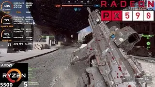RX 590 + Ryzen 5 5500 : Battlefield 6