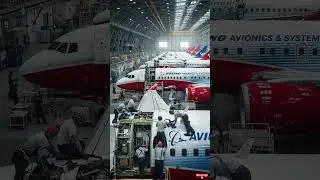 Boeing factory in action! Building #shorts #Boeing #airplane #manufacturing #mustwatch #trendingnow