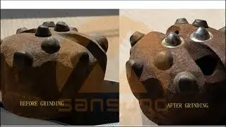 SA220 hand held button bit grinder---how to save and recyle your used carbide drill button bit?