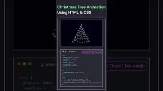 Christmas Tree Animation Using HTML & CSS // web development // #coding #trending #viral #viralvideo
