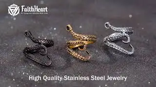 FaithHeart Punk Octopus Tentacle Ring