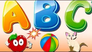 A B C  cartoon Kids learning urdu Episode 1🔥||alphabet nursery rhymes for little babies 💯🌛🍎