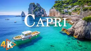 Capri 4K - Azure Grottos and Breathtaking Coastal Beauty with Relaxing Music - 4K Video Ultra HD