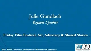 2021 ADAO AAPC: Julie Gundlach, Mesothelioma Warrior