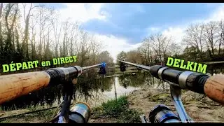 DEPART en DIRECT - DELKIM - PECHE  de la CARPE //4K//