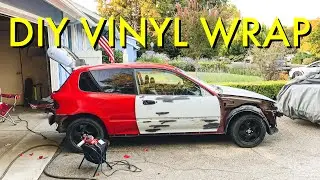 Wrapping My EG Civic Track Car!