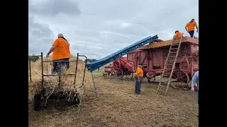 F&ecirc;te du Battage &agrave; l&rsquo;Ancienne #paysan #tradition #agriculture #machine