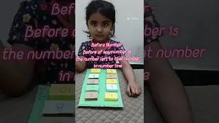 Before numbers using match box by Divisha#Before#numbers#reversecounting#mathstlm#mathstricks
