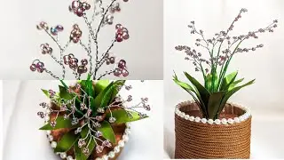 How To Make Beautiful Crafts For Home Decoration || Grass Flowers