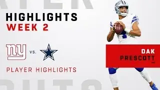 Dak Prescott Helps Get the Win Over Giants!