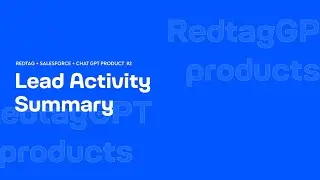 Salesforce Lead Activity Summary with AI