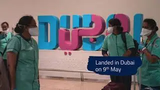 88 ICU trained Aster Nurses from India touched down in the UAE