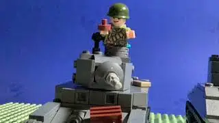 Fury vs Tiger sneak peek 2! #fight #ww2 #tank #fury #stopmotion #lego #action
