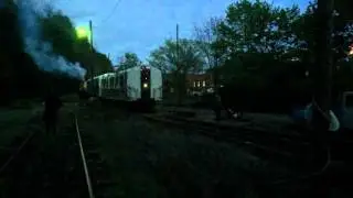 TMNY: Exclusive! The Train of Many Systems PATH PA-1 and NYCT R16 6398 as one train in yard move