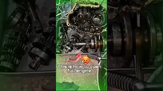 125cc full engine open outlook 😳 | Honda 125cc full engine kaise kholein #125cc #shorts
